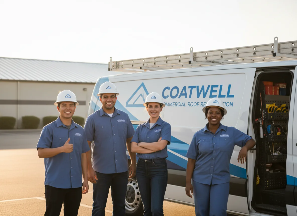 Commercial roof coating company in Doylestown, WI