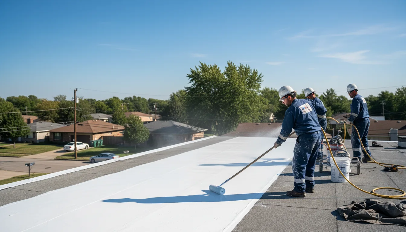 Commercial roof coating in Doylestown, WI near me